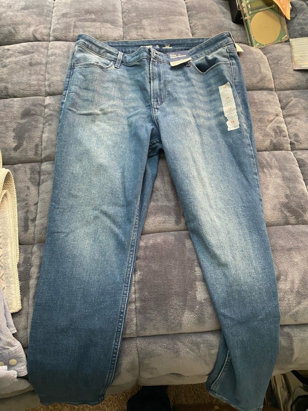 Old Navy Blue Wow Super-Skinny Jeans